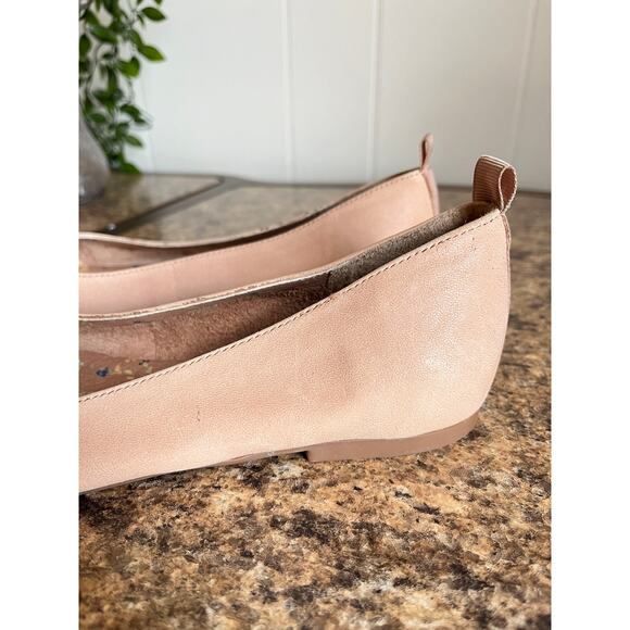 Lucky Brand Destrien2 Leather Ballet Flats 7M Blush Nude‎ Beige Quiet Luxury - Picture 3 of 11